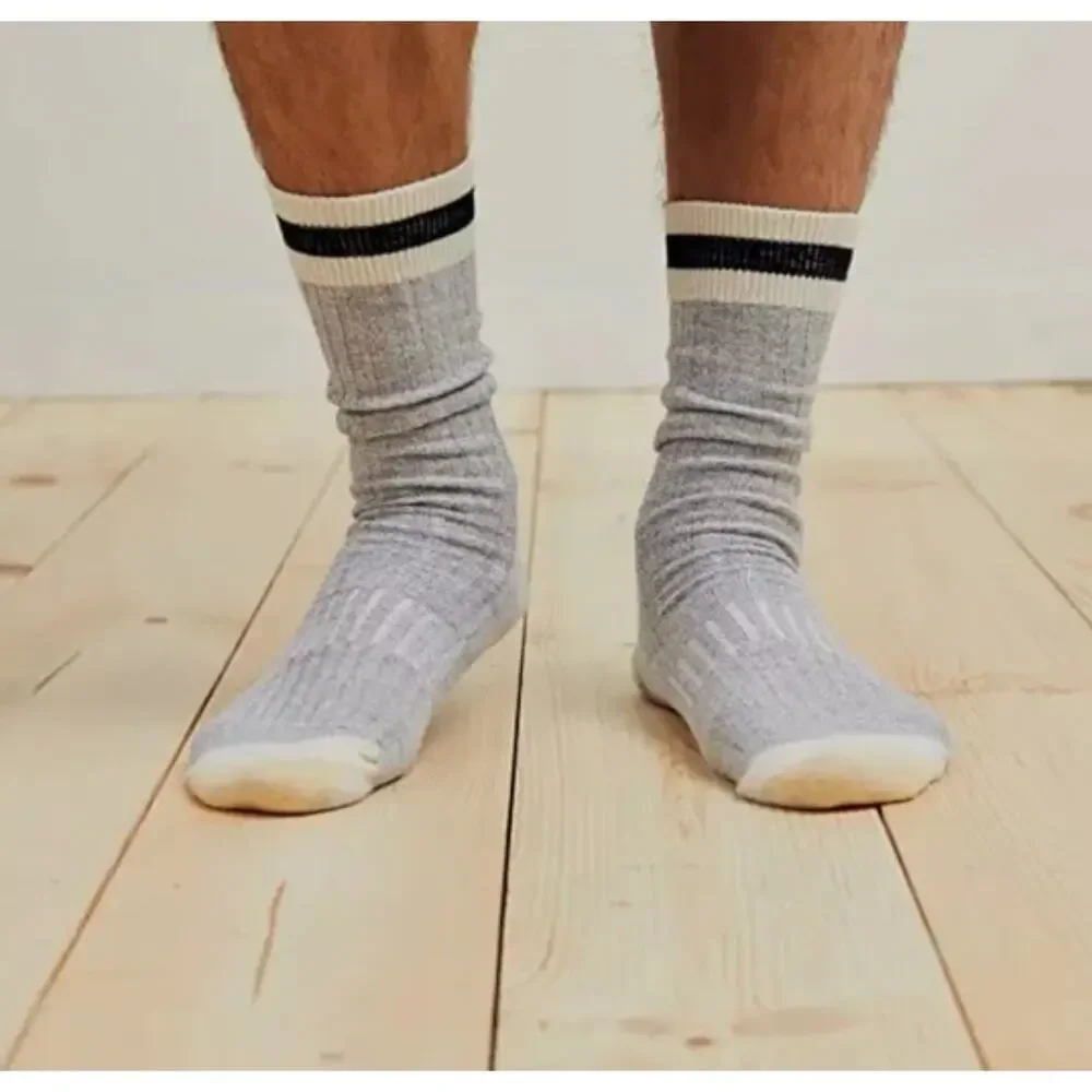 Goldtoe Socks 4 Pair Men's Shoe Size 6-12.5 Casual Traveler Crew NWT Grey Blue
